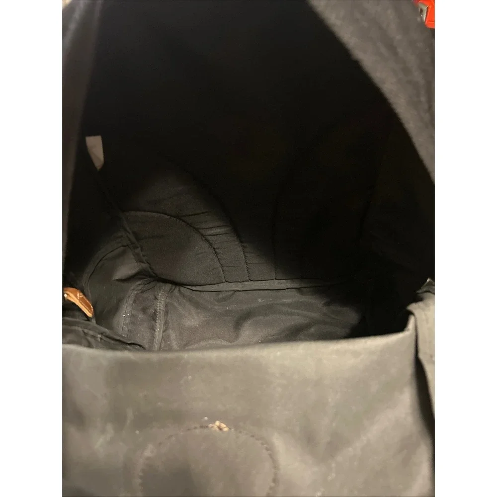 Cherokee Outdoor Gear Backpack Black Canvas Suede Leather Bottom Vintage 90's